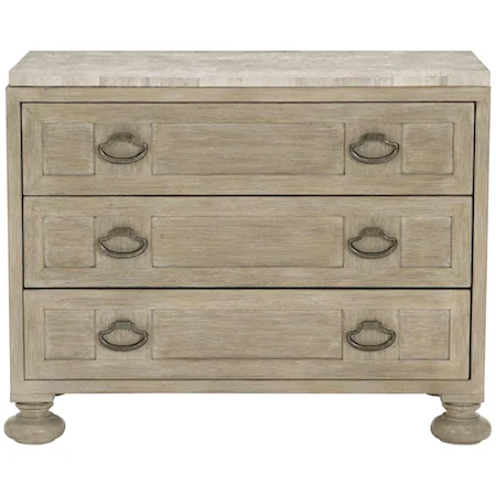 Transitional Bachelor's Chest with Stone Top